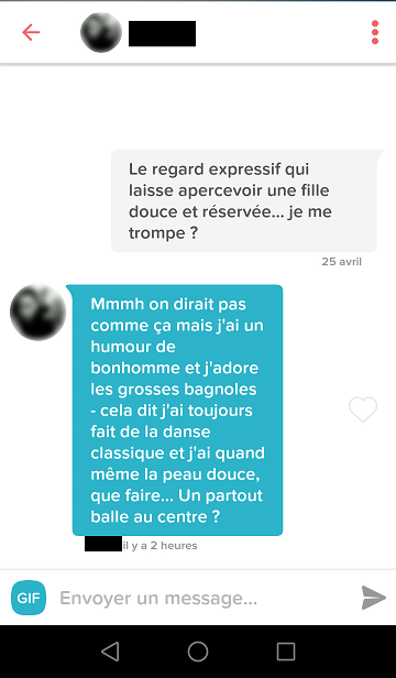 Exemple d'accroche sur Meetic