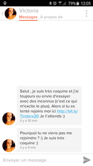 Faux profil Tinder