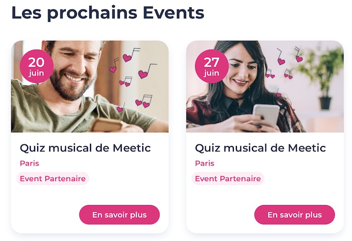 évènement meetic