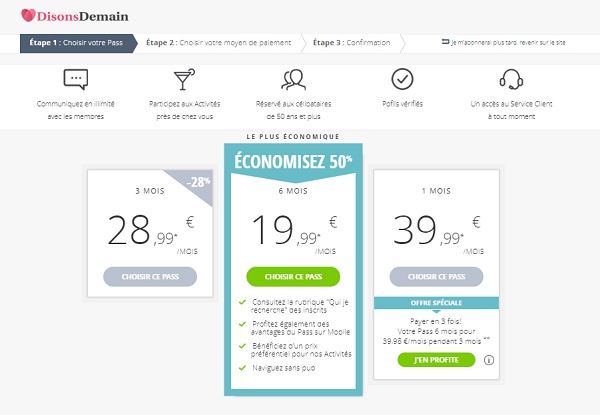 tarifs des abonnements DisonsDemain